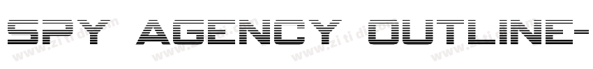 Spy Agency Outline字体转换